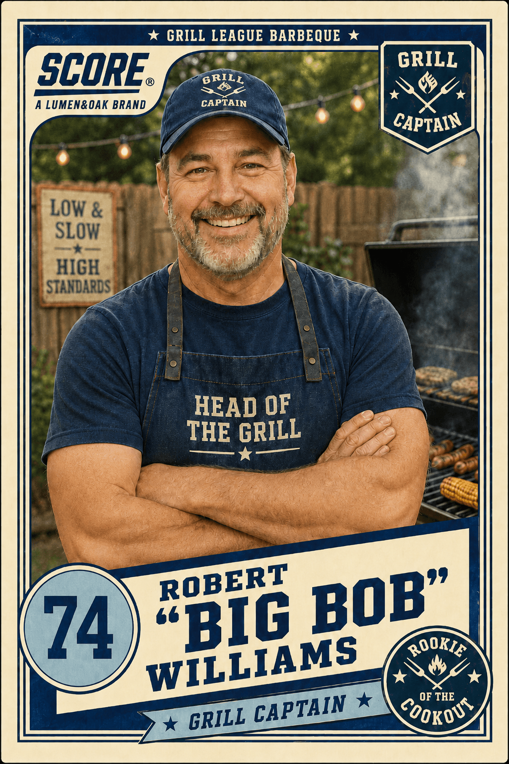 Dad's Trading Card, front